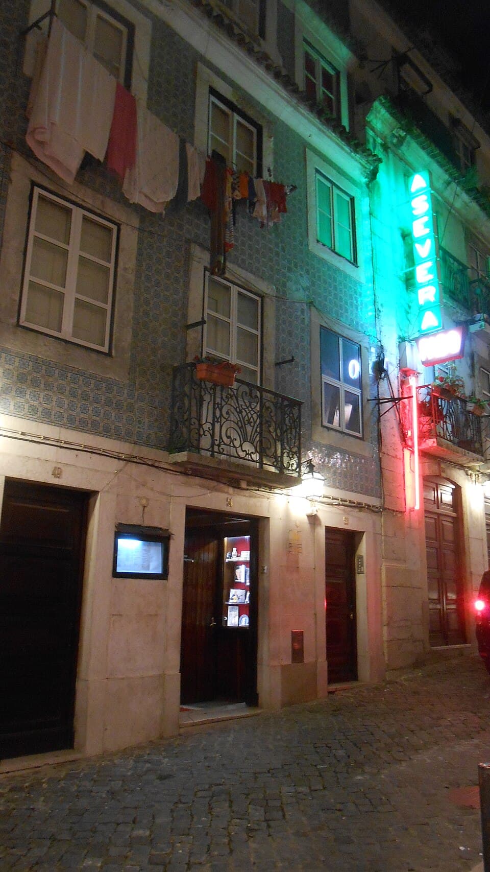 Casa de fado en Lisboa