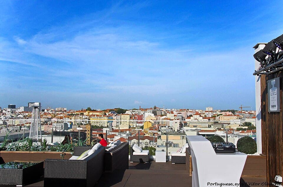 Rooftop bar en Lisboa