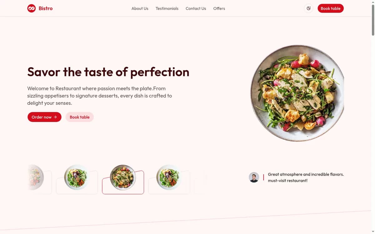 Web de Bistro